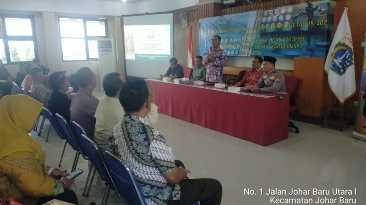 Polsek Johar Baru Hadiri Sosialisasi KUHP Baru 2023, Perkuat Pemahaman Hukum dan Restorative Justice