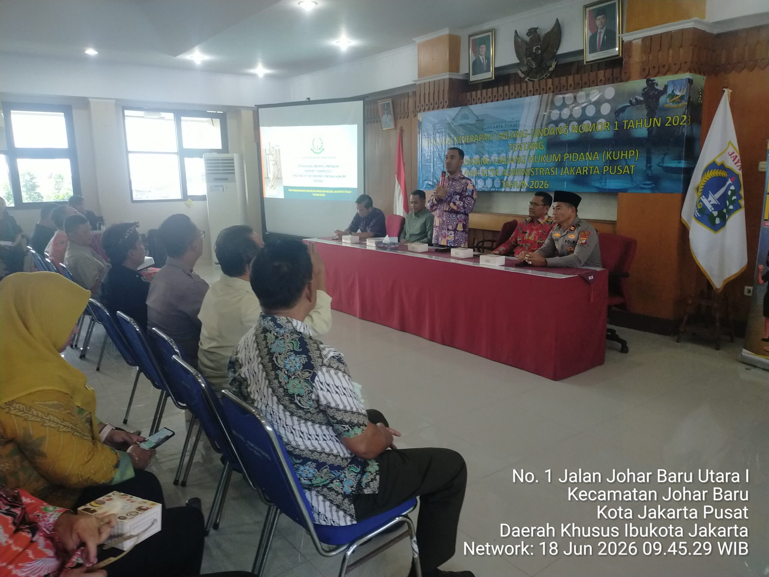 Polsek Johar Baru Hadiri Sosialisasi KUHP Baru 2023, Perkuat Pemahaman Hukum dan Restorative Justice