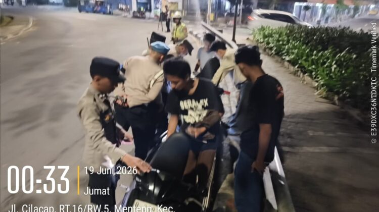Razia Cipkon di Depan Mako Polsek Metro Menteng, Empat Motor Tanpa Surat Terjaring