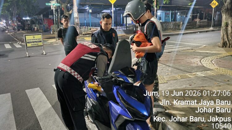 Persempit Ruang Gerak Pelaku Kriminal, Polsek Johar Baru Intensifkan Operasi Cipta Kondisi