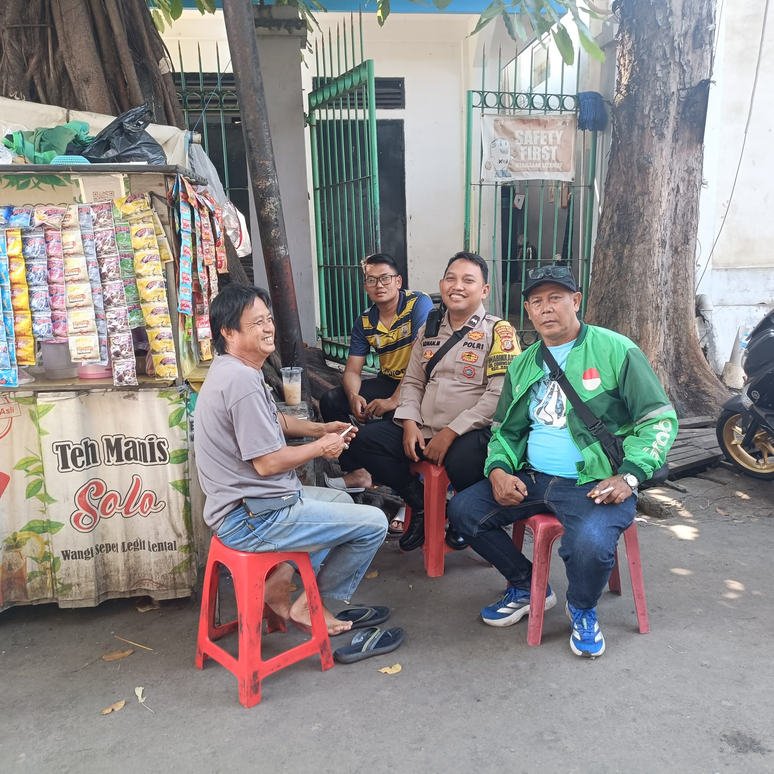Silaturahmi Dan Diskusi Kamtibmas Di Pangkalan Ojek Online” Jadi Mitra Strategis Jaga Kamtibmas