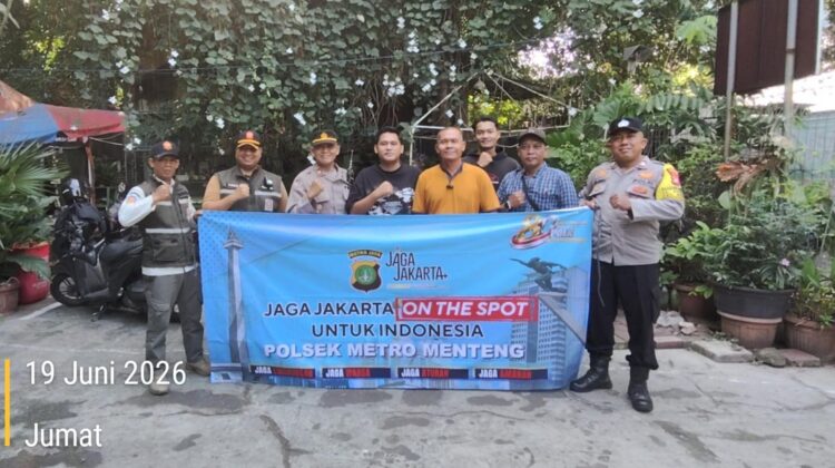 Jaga Jakarta On The Spot, Polsek Metro Menteng Rangkul Pedagang dan Warga Gondangdia