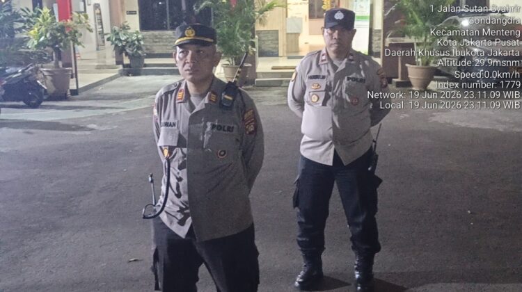 Polsek Metro Menteng Siagakan Personel, Patroli Malam Ditingkatkan Untuk Jaga Kamtibmas
