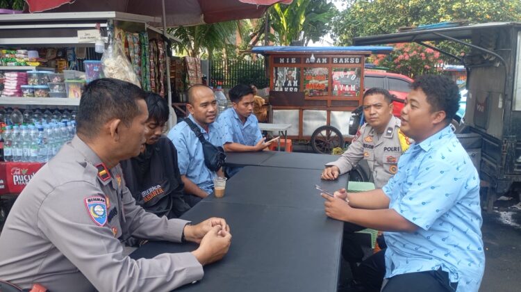 Polsek Senen Gandeng Pengemudi Taksi dan Ojek Online Jaga Kamtibmas Jakarta Pusat