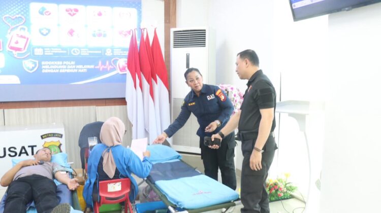 Polres Jakpus Gelar Donor Darah Sambut HUT Bhayangkara ke-80, 130 Kantong Darah Terkumpul
