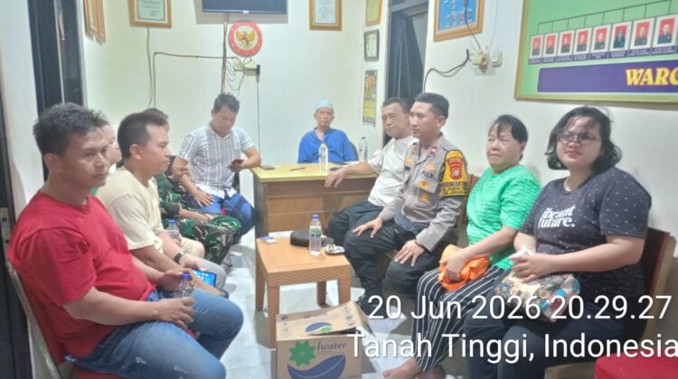 Gerak Cepat Polsek Johar Baru, Mediasi Warga Tanah Tinggi Berhasil Diselesaikan Secara Kekeluargaan