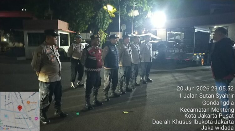 Apel Patroli Cipkon Menteng, Polisi Siap Jaga Keamanan Wilayah Sepanjang Malam