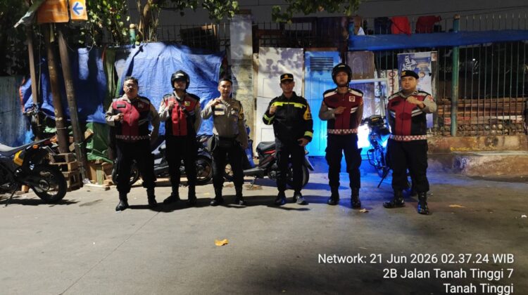 Patroli Mobile dan Strong Point, Polsek Johar Baru Persempit Ruang Gerak Pelaku Kejahatan Jalanan