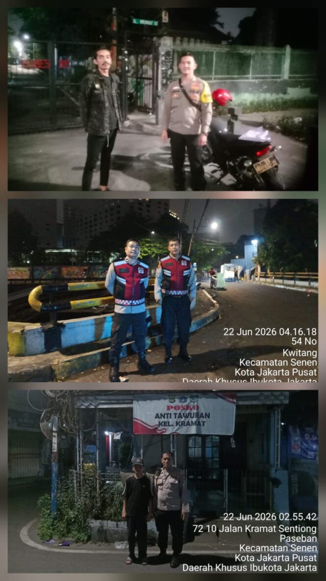
					Polsek Senen Perketat Patroli Dini Hari, Antisipasi Tawuran dan Kejahatan Jalanan