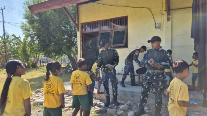 
					Peduli Generasi Penerus Bangsa, Satgas Pamtas Yonarhanud 2 Kostrad Gelar Gadik di SD GMIT Natemnanu