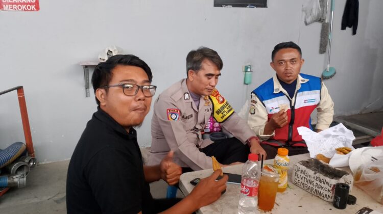Bhabinkamtibmas Kartini Sambangi SPBU, Perkuat Deteksi Dini Kamtibmas
