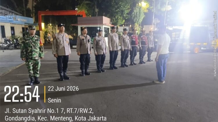 Apel Cipkon Menteng Perkuat Patroli Malam, Antisipasi Tawuran dan Kejahatan Jalanan