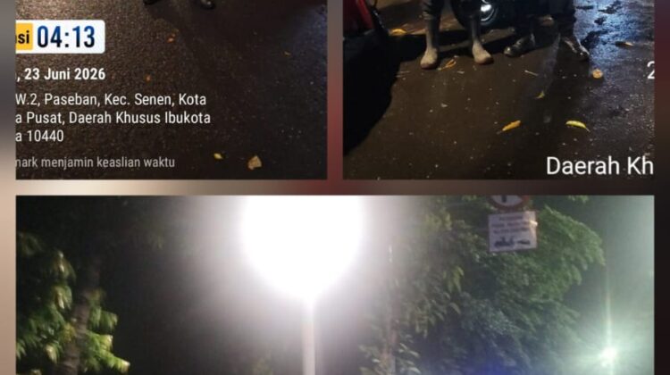 Polsek Senen Perketat Pengamanan Jelang Pagi, Antisipasi Tawuran dan Kejahatan Jalanan