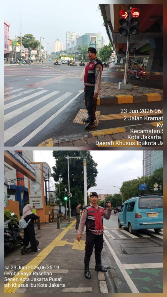 
					Polsek Senen Intensifkan Pengaturan Lalu Lintas Pagi dan Sore, Antisipasi Kemacetan hingga Gangguan Kamtibmas