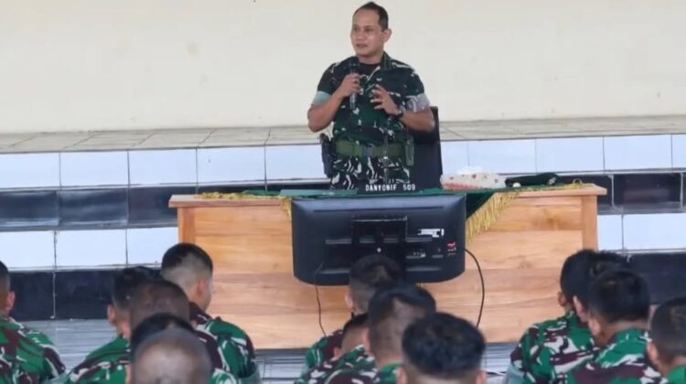 Danyonif 509 Kostrad Tekankan Loyalitas,Disiplin dan Kepedulian prajurit