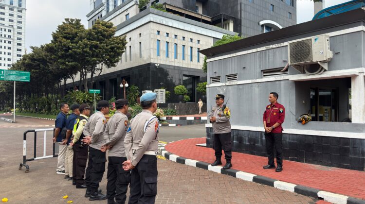 Polsek Sawah Besar Perkuat Pelayanan Dan Pengamanan Aksi Unjuk Rasa di Kementerian Keuangan RI
