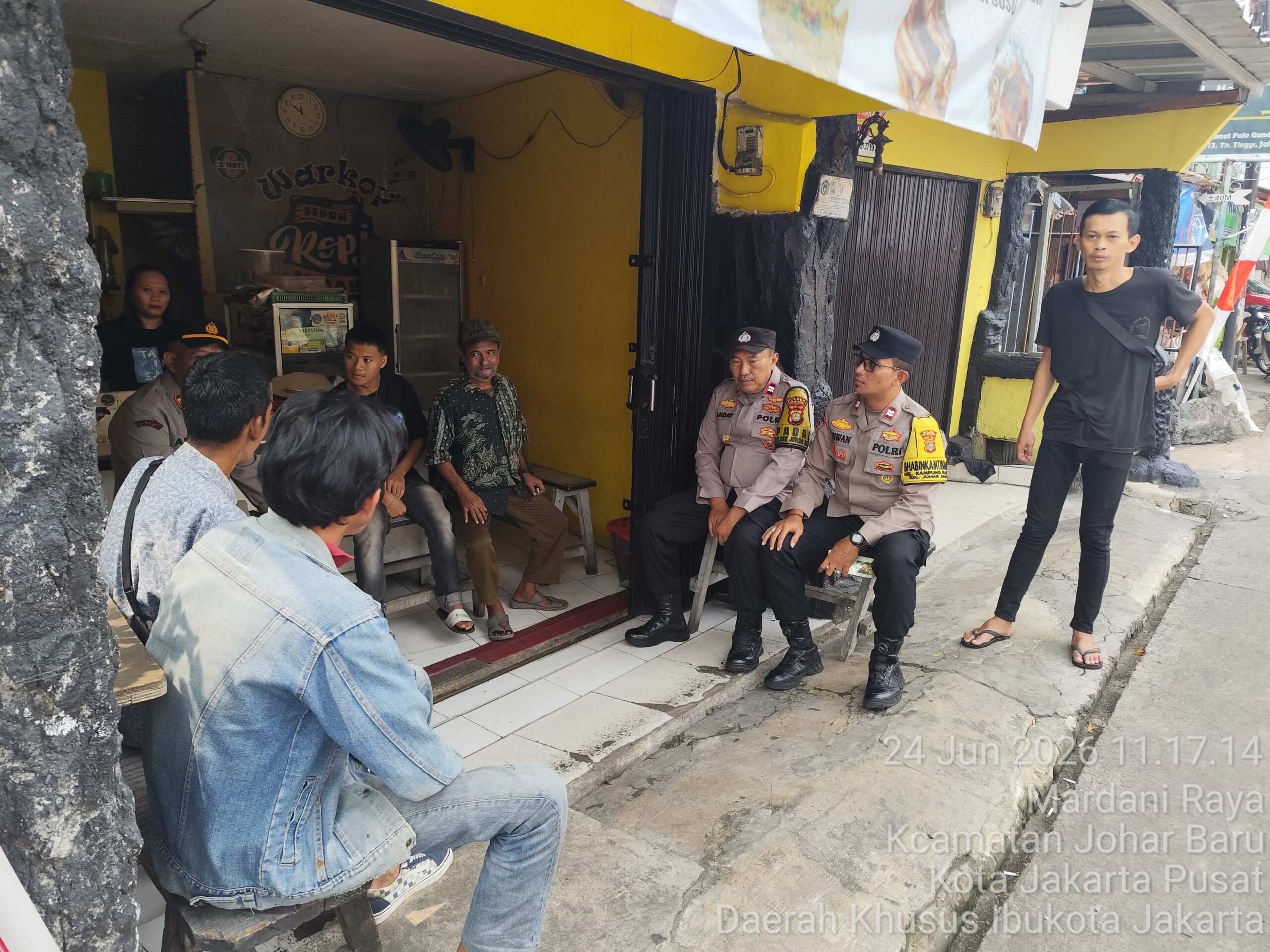 Jaga Jakarta On The Spot, Polsek Johar Baru Serap Aspirasi Warga dan Perkuat Sinergi Kamtibmas
