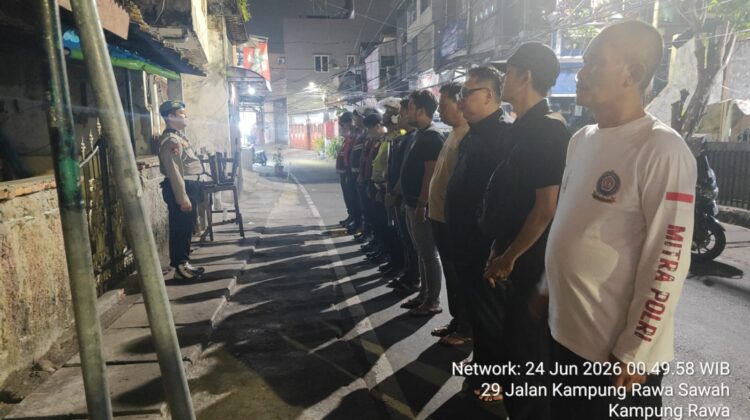Apel Operasi Cipta Kondisi dengan Sasaran Begal, Narkoba, Sajam dan Kejahatan Jalanan serta Patroli di Wilkum Polsek Johar Baru