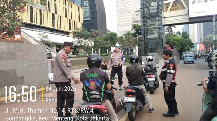 Polisi Sisir Kawasan Mh Thamrin, Warga Diimbau Waspada Kejahatan Jalanan