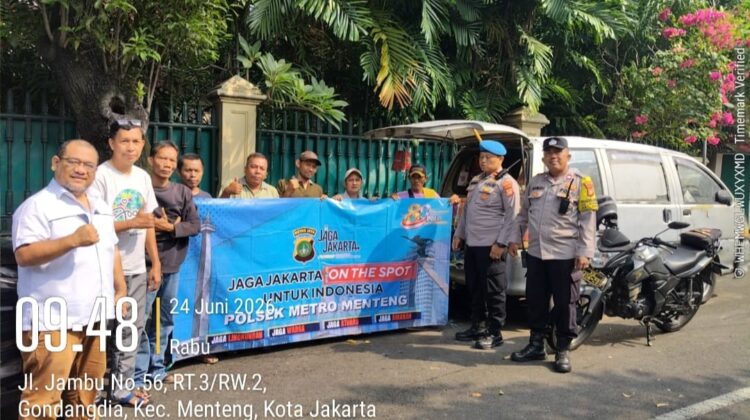 Polsek Metro Menteng dan Ojol Bersinergi Wujudkan Jakarta Aman dan Kondusif