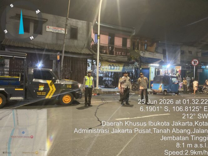 
					Polsek Metro Tanah Abang Intensifkan Razia Stasioner untuk Cegah Gangguan Kamtibmas Dini Hari