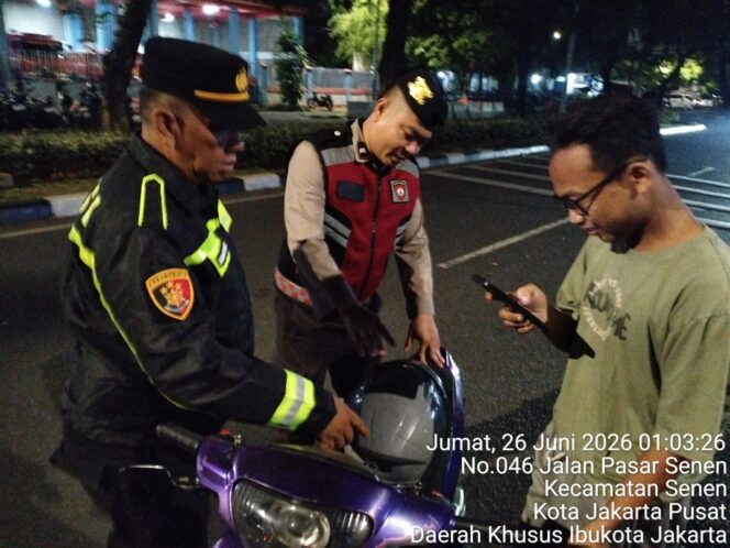 
					Polsek Senen Amankan Motor Tanpa Dokumen saat Razia Cipta Kondisi Dini Hari