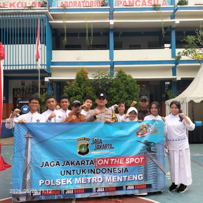 
					Jaga Jakarta On The Spot Tanamkan Kesadaran Kamtibmas Kepada Pelajar SMPN 8 Jakarta