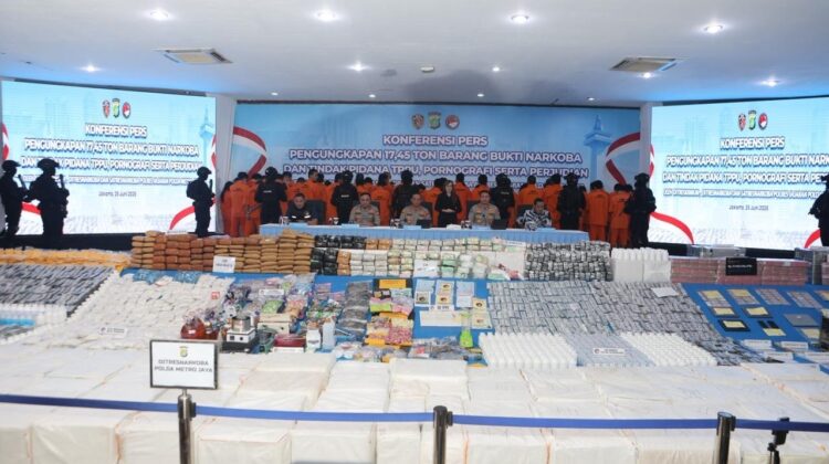Polda Metro Jaya Ungkap 3.809 Kasus Narkoba, 17,45 Ton Barang Bukti Disita