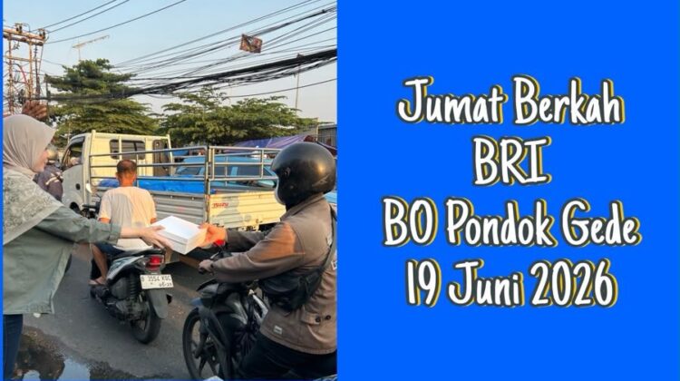 Jum’at Berkah Berbagi Bersama BRI Pondok Gede