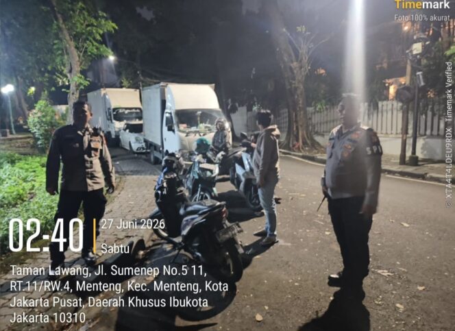 
					Respon Cepat 110, Polsek Metro Menteng Sisir Taman Lawang Cegah Tawuran Remaja