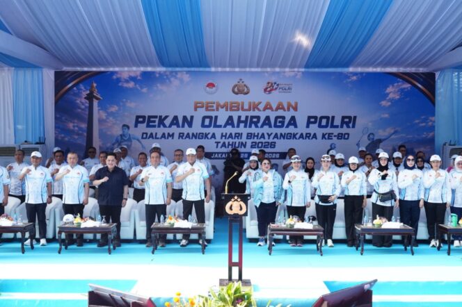 
					Menpora Erick Thohir Apresiasi Pekan Olahraga Polri 2026: Makin Banyak Event Olahraga, Makin Baik untuk Bangsa