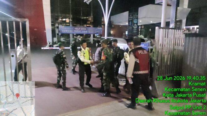 
					Patroli Tiga Pilar Senen Sisir Titik Rawan, Situasi Kamtibmas Terpantau Aman dan Kondusif