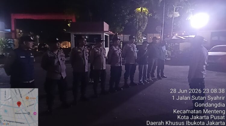 Apel Cipkon Menteng Perkuat Kesiapsiagaan Personel Jaga Keamanan Ibu Kota