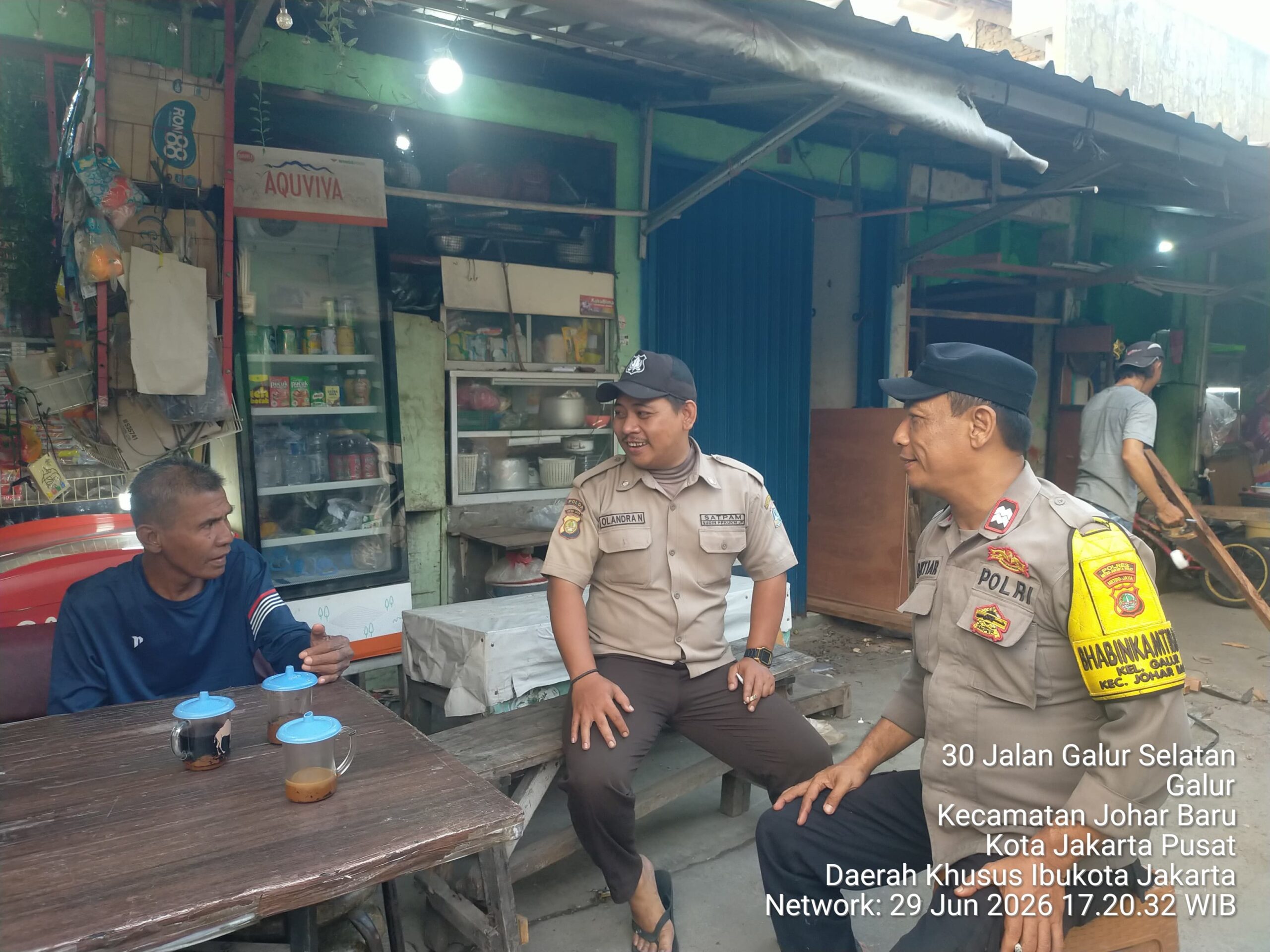 Sambang Security Pasar Gembrong, Polsek Johar Baru Perkuat Sinergi Keamanan Lingkungan