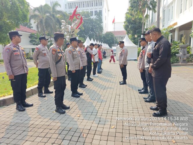 
					Apel Konsolidasi Pengamanan Aksi Unjuk Rasa BPOM, Polsek Johar Baru Pastikan Situasi Tetap Kondusif