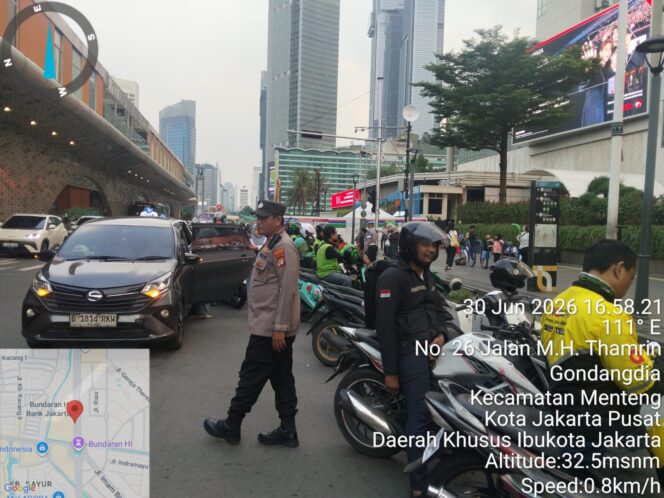 
					Polisi Sisir Kawasan MH Thamrin, Patroli Jalan Kaki Persempit Ruang Gerak Pelaku Kejahatan