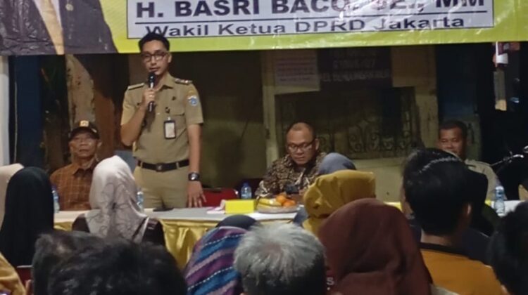 Bhabinkamtibmas Monitoring Kegiatan Reses Wakil Ketua DPRD DKI Jakarta di Wilayah Bendungan Hilir
