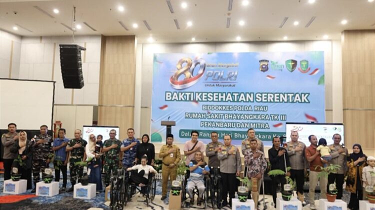 Bakti Kesehatan Hari Bhayangkara ke-80, Polda Riau Gelar 14 Layanan Medis