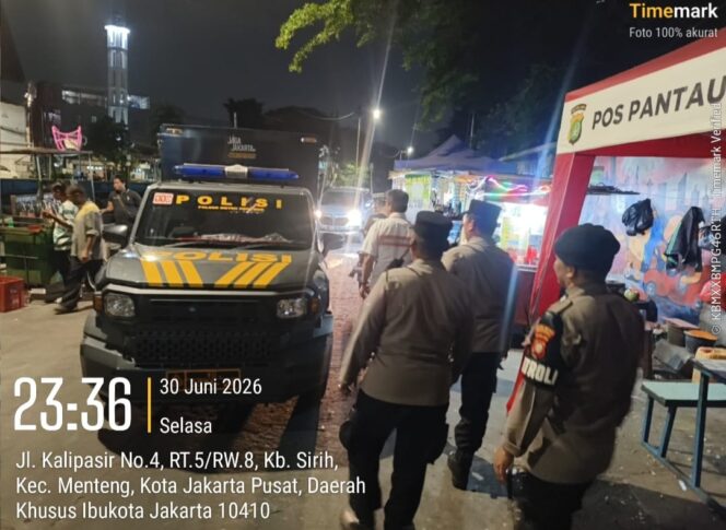 
					Patroli Jalan Kaki di Perbatasan Kwitang–Kalipasir, Polisi Tingkatkan Pengamanan Malam