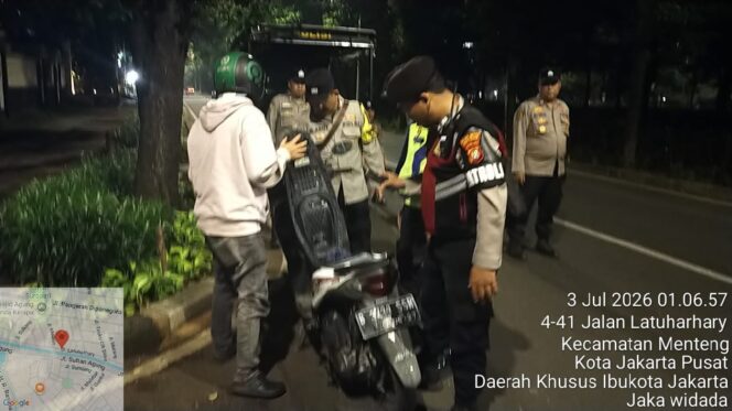 
					Razia Stasioner di Jalan Latuharhari Berjalan Kondusif, Polsek Metro Menteng Catat Hasil Nihil Pelanggaran