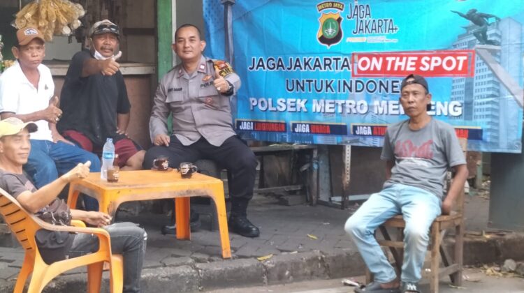 Warung Pi’ih Jadi Lokasi Jaga Jakarta On The Spot, Polsek Metro Menteng Ajak Warga Perkuat Kamtibmas