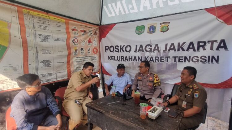 Bhabinkamtibmas Kelurahan Karet Tengsin Perkuat Sinergitas Melalui Kunjungan ke Posko Jaga Jakarta
