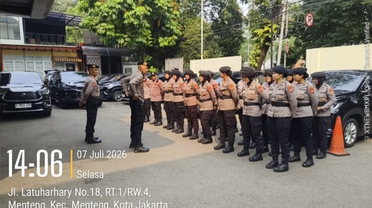 Pengamanan Aksi Unras Aliansi Perempuan Indonesia di Kantor Komnas Ham Berlangsung Kondusif
