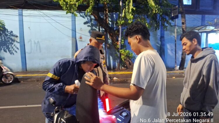 Operasi Cipta Kondisi Polsek Johar Baru Persempit Ruang Gerak Pelaku Kejahatan Jalanan