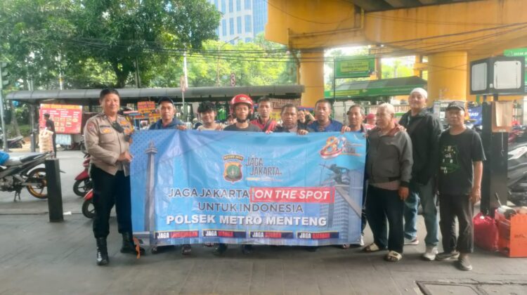 Jaga Jakarta On The Spot Rangkul Ojek Pangkalan Stasiun Gondangdia Jaga Kamtibmas