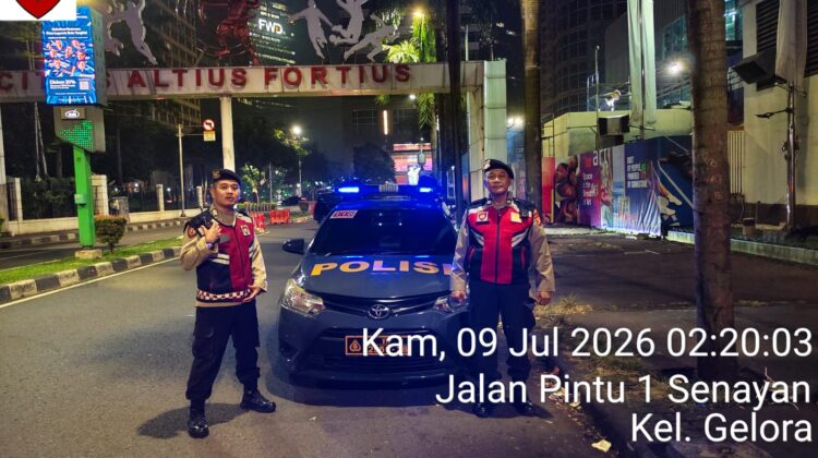 Patko 1053 Polsek Metro Tanah Abang Intensifkan Patroli Kewilayahan Antisipasi Kejahatan Jalanan di Kawasan Senayan