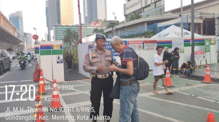 Polsek Metro Menteng Persempit Ruang Gerak Pelaku Kejahatan Lewat Patroli Dialogis