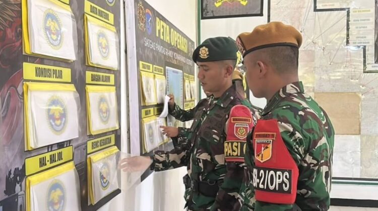Yonarhanud 1 Kostrad Serahkan Tugas Pengamanan Perbatasan kepada Yonarmed 19/Bogani
