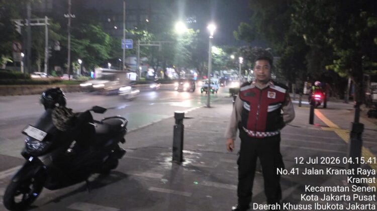 Polsek Senen Perketat Patroli Subuh, Antisipasi Tawuran hingga Kejahatan Jalanan