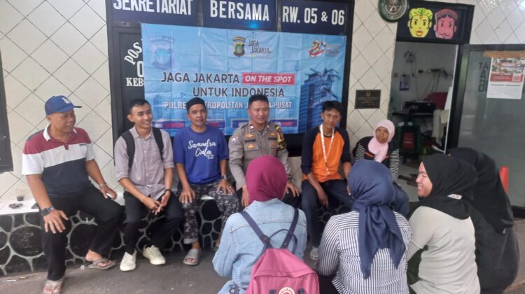 Wakapolsek Metro Tanah Abang Gelar “Jaga Jakarta On The Spot”, Perkuat Kemitraan dengan Warga Kebon Kacang